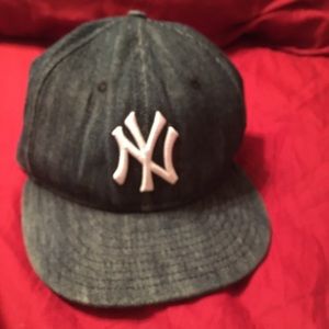 Denim NY Yankees fitted hat